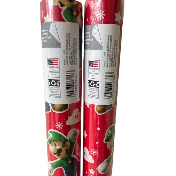 Nintendo Christmas Wrapping Paper 